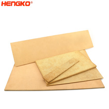 Sintered 20 60 micron porous filter metal brass bronze stainless steel plate sheet